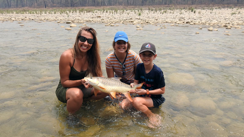 Fishing silver carp