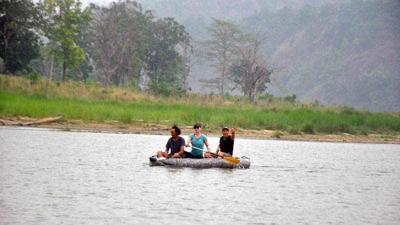 Boathing in Karnali River